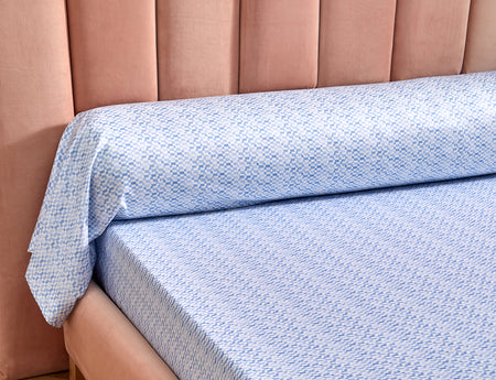 Taie de traversin Satin imprimé - PORTOFINO Pastel