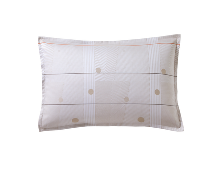 Taie d'oreiller Satin Jacquard - REGATES Chanvre