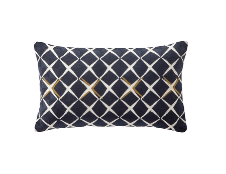 Coussin Coton - SCENARIO Bleu Corinthe