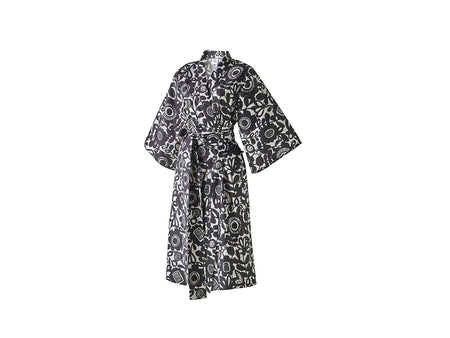 Kimono Percale de coton - KUKKIA Graphite