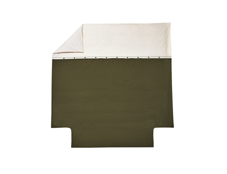 Housse de couette Percale Bio - TANDEM Mousse/Neige