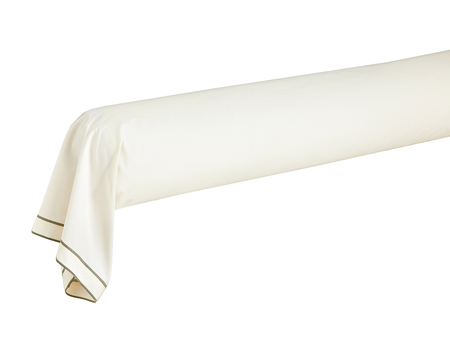 Taie de traversin Percale Bio - TANDEM Mousse/Neige