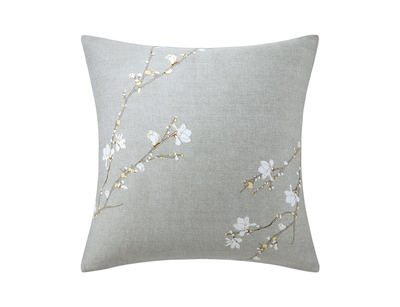 Taie d'oreiller Satin de coton - ALMOND FLOWERS