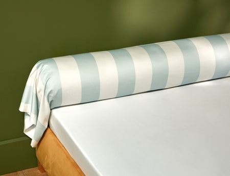 Taie de traversin Satin de Coton - WOODLAND Céleste