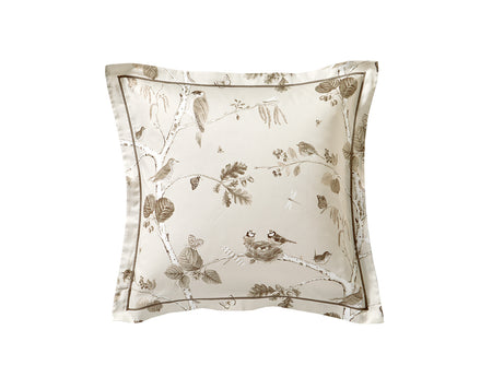 Taie d'oreiller Satin de Coton - WOODLAND Sepia