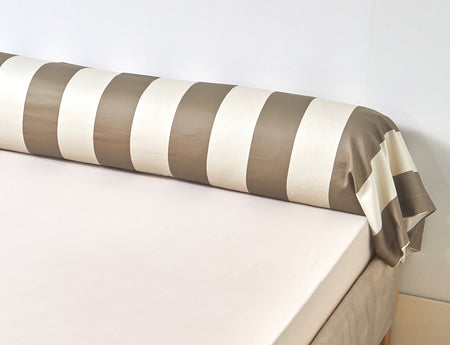 Taie de traversin Satin de Coton - WOODLAND Sepia