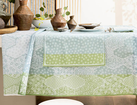 Nappe Enduite Coton - Wagara Celadon