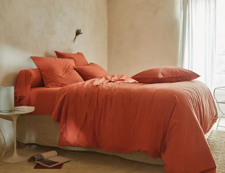 Drap housse Bohème - Percale lavée