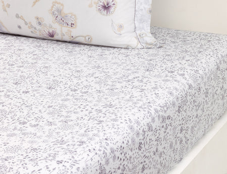 Drap-housse Batiste de coton - GIVRE