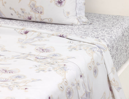 Drap plat Batiste de coton - GIVRE