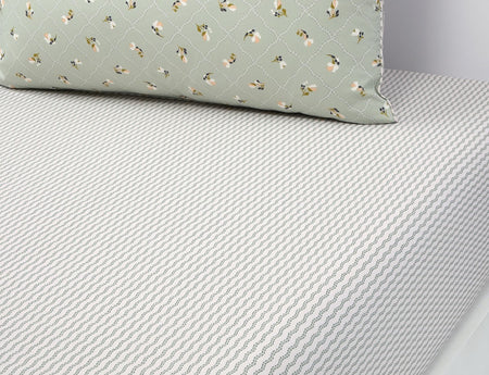 Drap housse Percale de coton - BERGAMOTE