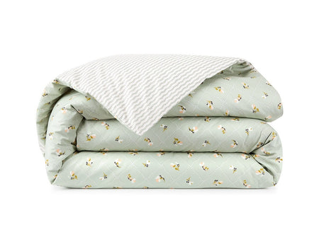 Housse de couette Percale de coton - BERGAMOTE