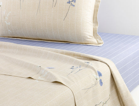 Drap plat Satin de coton - AZURE MIST