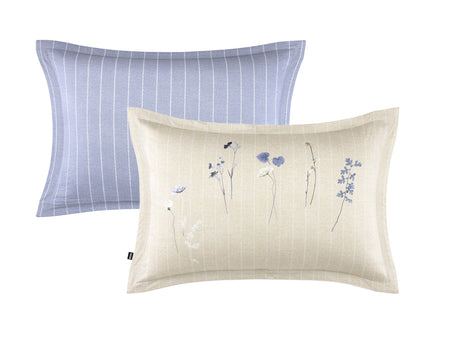 Taie d'oreiller Satin de coton - AZURE MIST