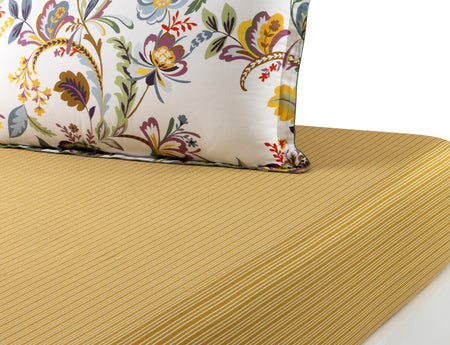 Drap housse Satin de coton lavé - GIRANDOLE