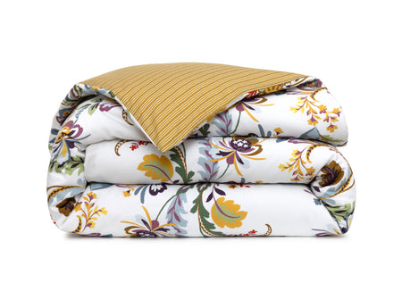 Housse de couette Satin de coton lavé - GIRANDOLE