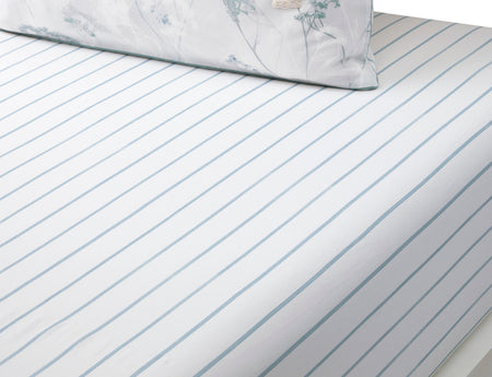 Drap housse Satin de coton lavé - WATER BLOOM