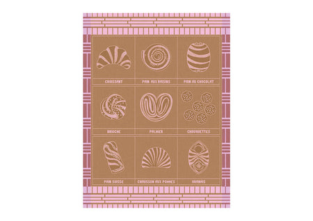 Torchon Coton Jacquard - HAUTE VIENNOISERIE Praline