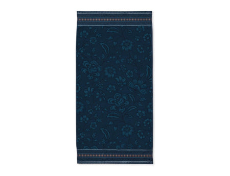 Drap de douche Coton - JASMIN JACQUARD Bleu foncé