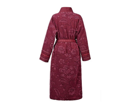 Peignoir Coton - JASMIN JACQUARD Rose foncé