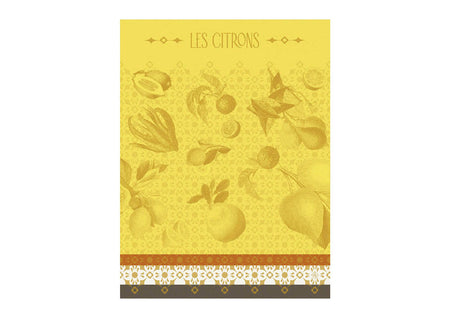 Torchon Coton Jacquard - LA BEAUTE DU ZESTE Cédrat