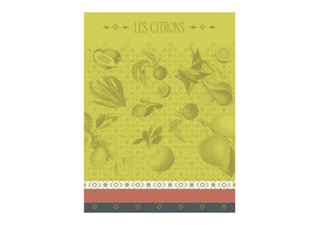 Torchon Coton Jacquard - LA BEAUTE DU ZESTE Yuzu