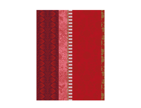 Torchon Coton Jacquard - GIPSY Rubis
