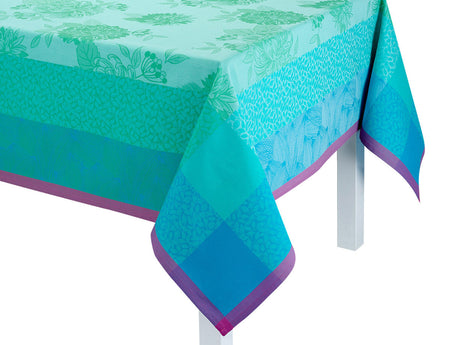 Nappe Coton Jacquard - PARFUMS DE BAGATELLE Hortensia