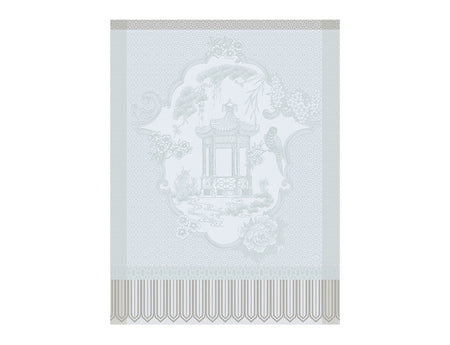 Serviette de table Coton Jacquard - PROMENADE IMPERIALE Nacre