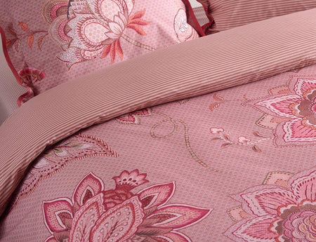 Taie d'oreiller Percale de coton - MUMBAI NIGHT Rose
