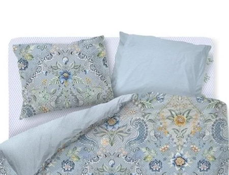 Taie d'oreiller Percale de coton - SALUTI GRANDI LIGHT Blue