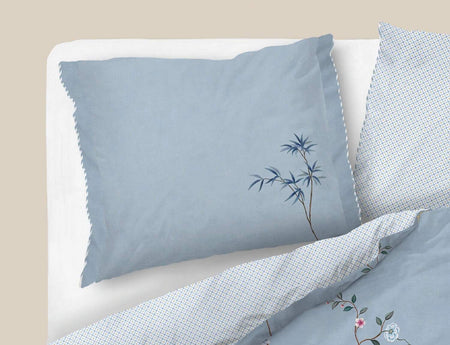 Taie d'oreiller Percale de coton - BAMBOO BLOSSOM