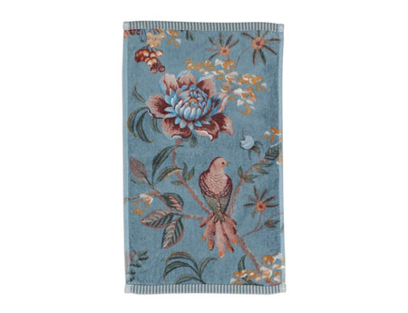 Serviette invité Coton - SECRET GARDEN Bleu