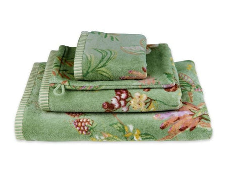 Gant de toilette Coton - SECRET GARDEN Vert