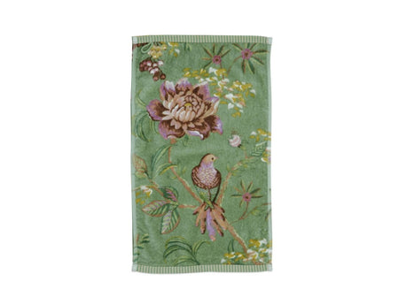 Serviette invité Coton - SECRET GARDEN Vert