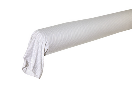 Taie de traversin Percale de coton - PROMENADE Graphite