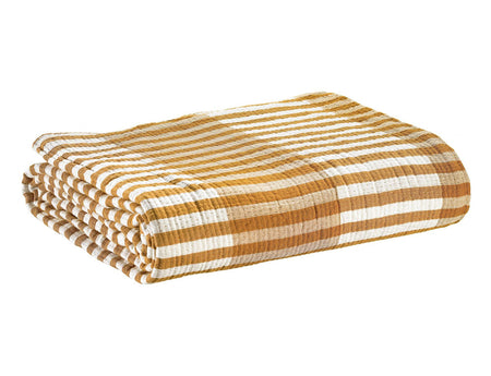 Jeté de lit Coton jacquard  - CALISTA Safran