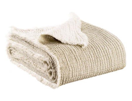 Plaid Coton et Coton recyclé - EMILIO Naturel