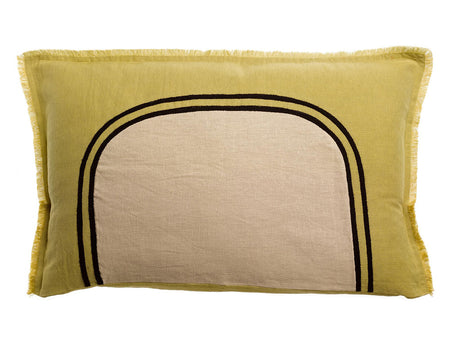 Coussin Coton Lin - LALY Bicolore Gold