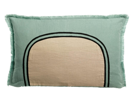 Coussin Coton Lin - LALY Bicolore Opaline