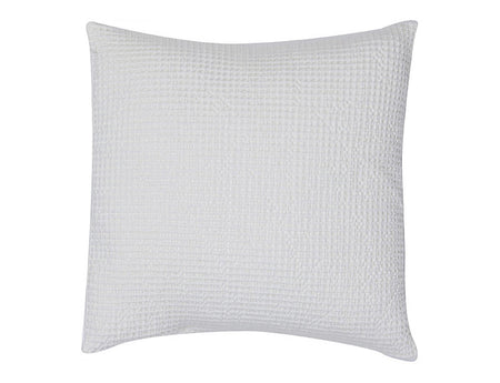 Coussin Nid d'abeille coton recyclé - MAIA Craie