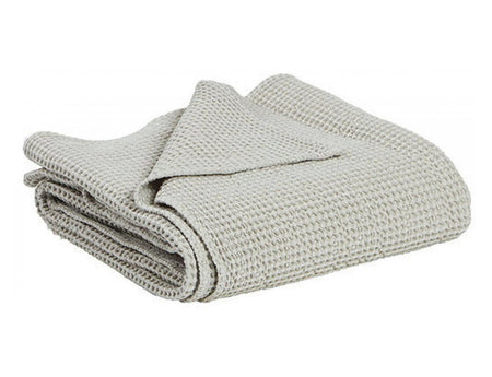 Plaid Nid d'abeille coton recyclé - MAIA Lin