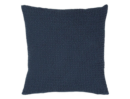 Coussin Nid d'abeille coton recyclé - MAIA Navy