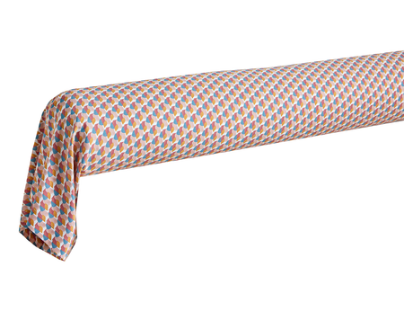 Taie de traversin Satin de coton - BORA BORA Bleu Paon