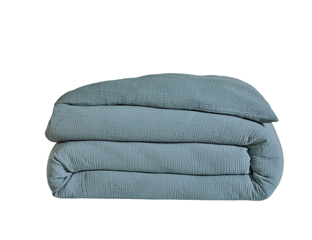 Housse de couette Gaze de coton - COSY Brume