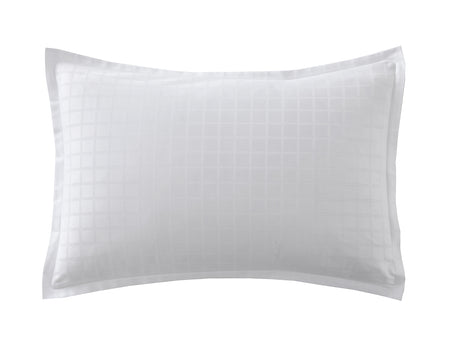 Taie d'oreiller Satin Jacquard - PALACE Blanc