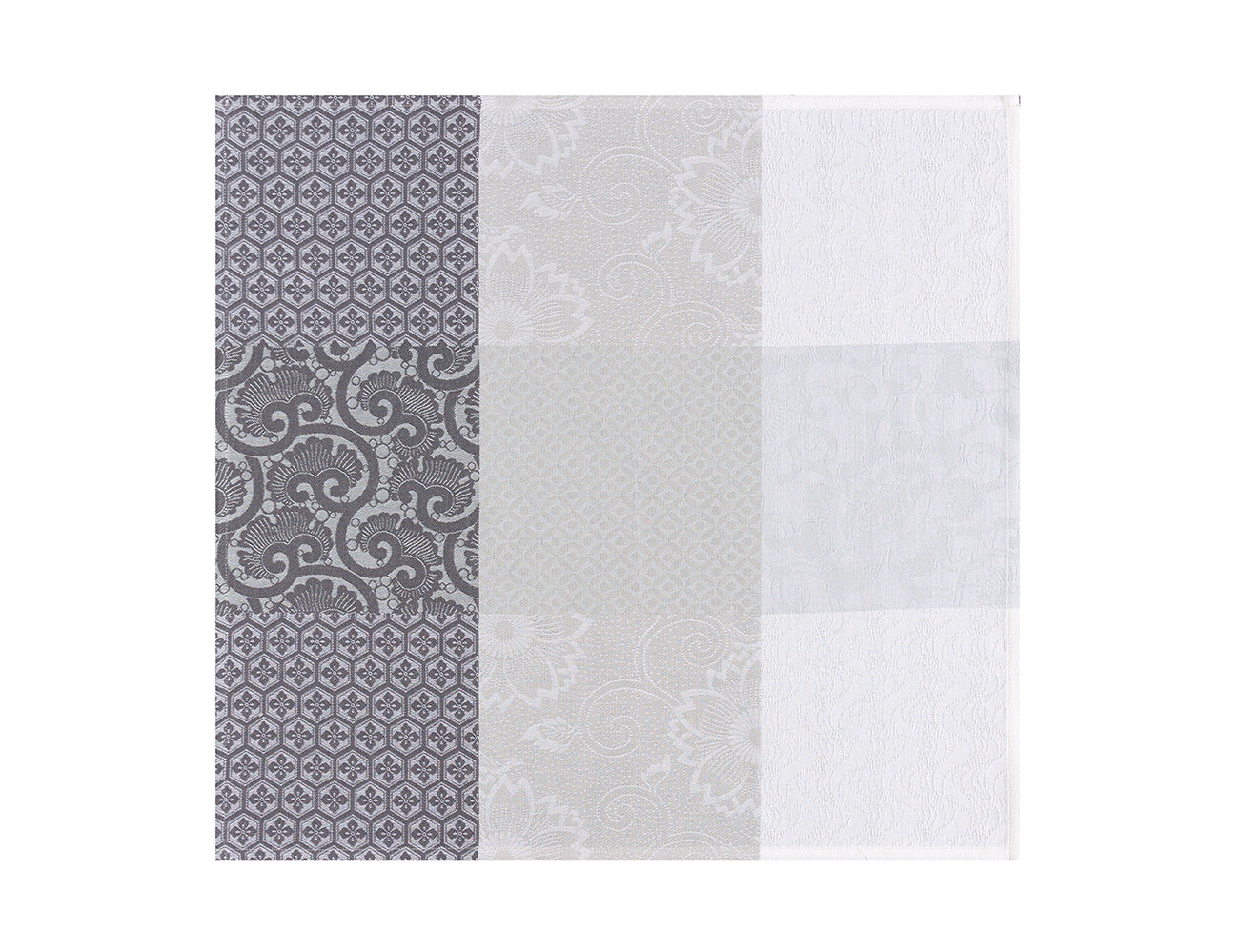 Set de table enduit beige coton Fleurs de Kyoto | Le Jacquard Français Set de table enduit beige coton Fleurs de Kyoto | Le Jacquard Français